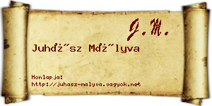Juhász Mályva névjegykártya
